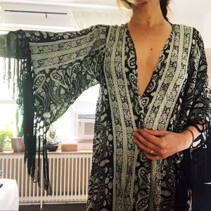 Adorable fringe kimono